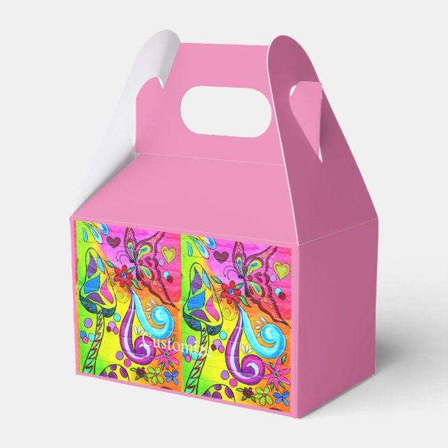 Caja Para Regalos hongos mágicos y lata de caramelo de mariposa (Front Side)