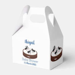 Caja Para Regalos Hormigas felices patinando hielo en personalizado