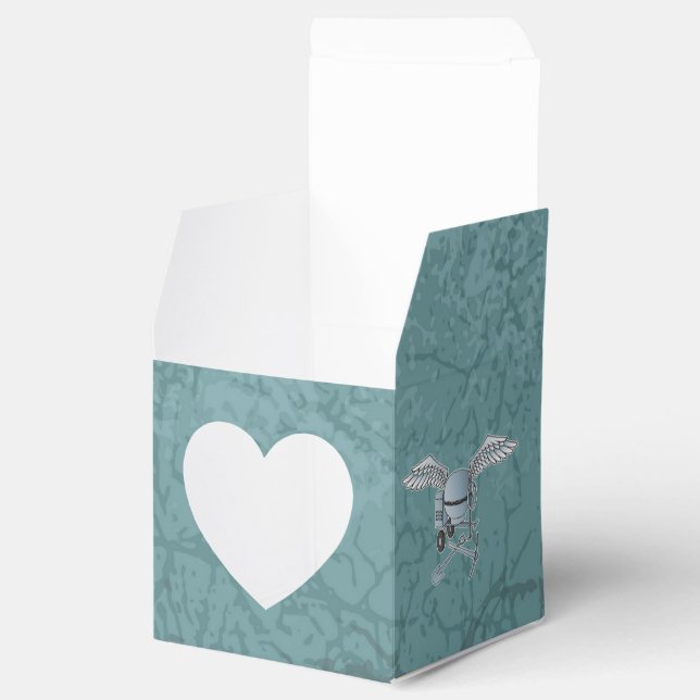 Caja Para Regalos Hormigonera gris azul (Abierto)