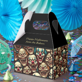 Caja Para Regalos Horrible fiesta de Halloween de payasos