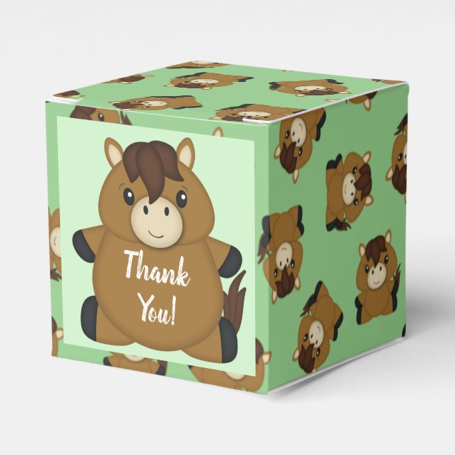 Caja Para Regalos Horse Baby Shower (Costado Anverso)