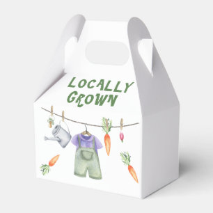 Caja Para Regalos Hortalizas de cultivo local acuarela ducha de bebé