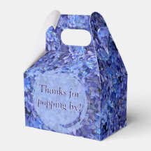 Hortensia Azul Favor Gable Box