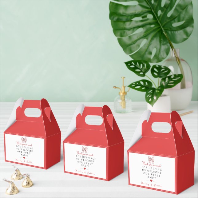 Caja Para Regalos Hospital NICU de la ducha de bebé Bow (Múltiple)