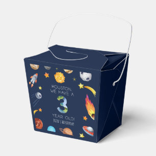 Caja Para Regalos Houston Tenemos Una Fiesta De Cumpleaños De 3 Años