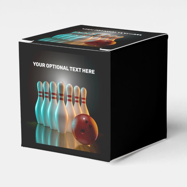 Caja Para Regalos Huelga de bolos de personalizado (Costado Anverso)