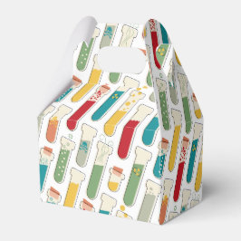 Caja Para Regalos Huella de Tubo de Prueba de Química Moderna de Mid