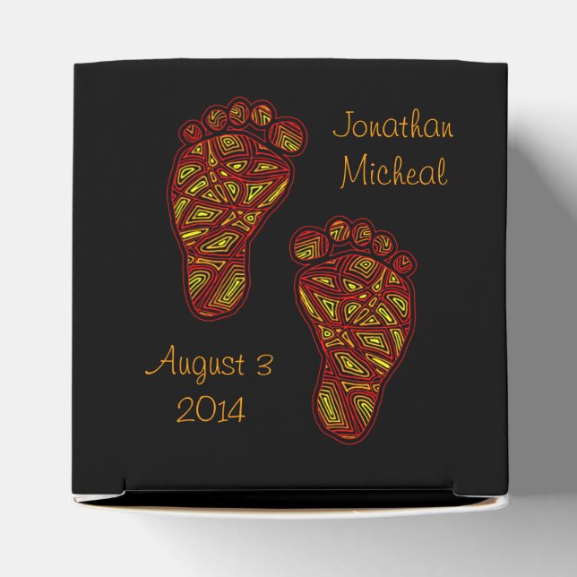 Caja Para Regalos Huellas de Bagy (Parte superior)