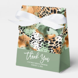 Caja Para Regalos Huellas de Pelaje de Animales del Safari Patrones