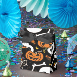 Caja Para Regalos Huesos espeluznantes y esqueletos para Halloween