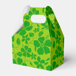 CAJA PARA REGALOS HULA HAWAIANA (HIBISCO) LIMÓN LIMA