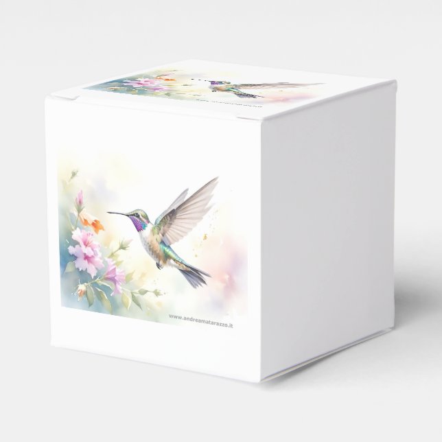 Caja Para Regalos Hummingbird (Costado Anverso)
