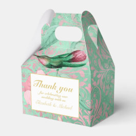 Caja Para Regalos Hummingbird Floral Indulgente Mint Pink