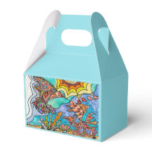 Hummingbird Goldfish Reflexión Art Favor Box