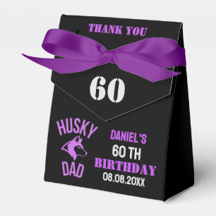 Caja Para Regalos Husky Dad, cumpleaños de papá perro