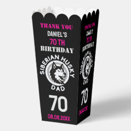 Caja Para Regalos Husky Dad, cumpleaños de papá perro