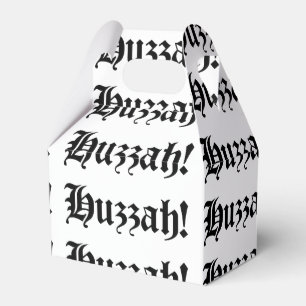 Caja Para Regalos ¡Huzzah! {Tipografía medieval}