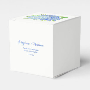 Caja Para Regalos Hydrangea Blue Floral Boda