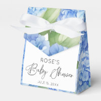 Hydrangea Flores azules es un niño Baby Shower