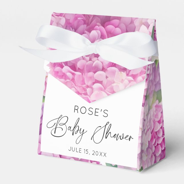 Caja Para Regalos Hydrangea Flowers Baby Shower (Front Side)