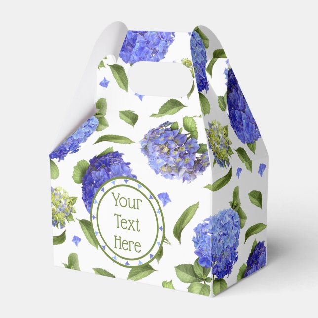 Caja Para Regalos Hydrangeas Blue (Front Side)