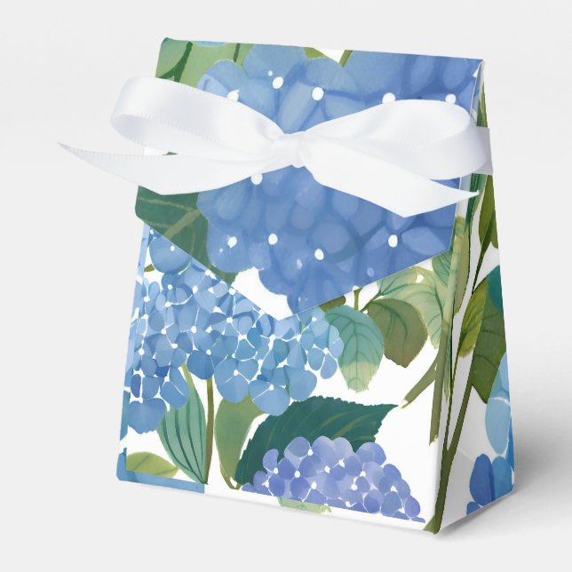 Caja Para Regalos Hydrangeas Blue | Hermosa Floral (Front Side)