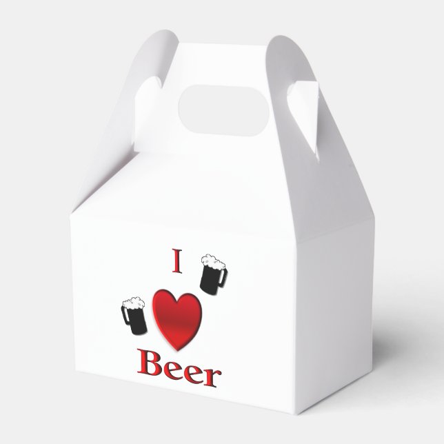 Caja Para Regalos I Heart Beer Design (Front Side)