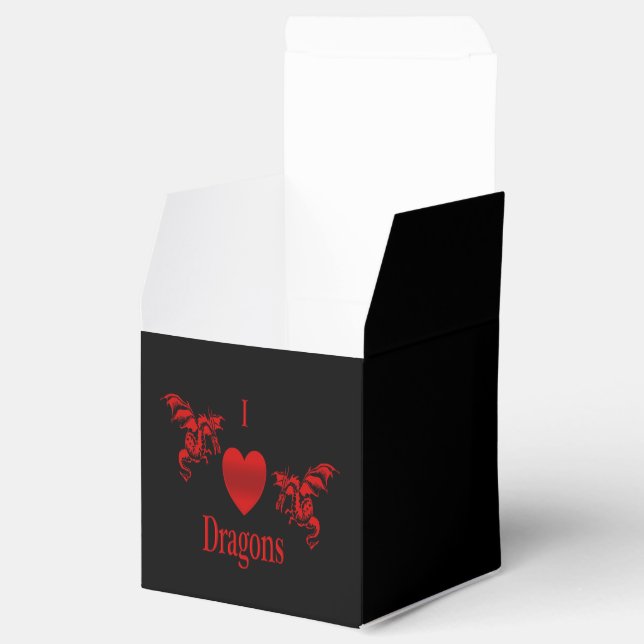 Caja Para Regalos I Heart Dragons (Abierto)