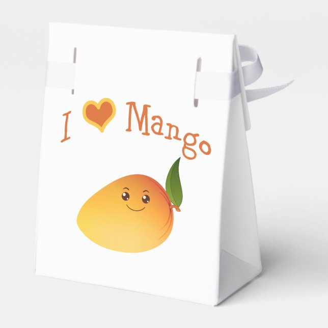 Caja Para Regalos I Heart (love) Mango (Reverso)