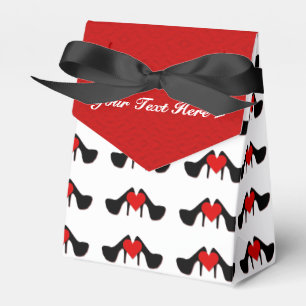Caja Para Regalos I Heart Shoes Pattern Favor Box
