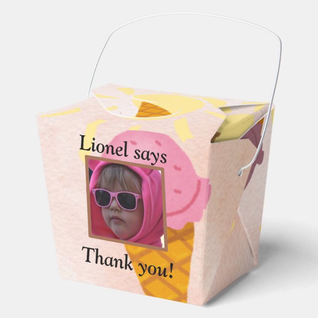 Caja Para Regalos ice cream summer party photo (Anverso)