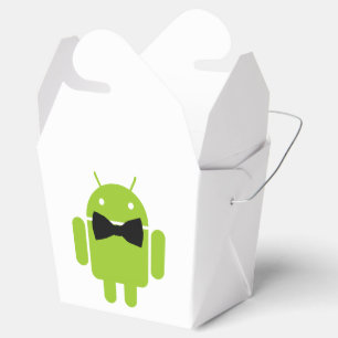 Caja Para Regalos Icono androide formal del robot de la pajarita