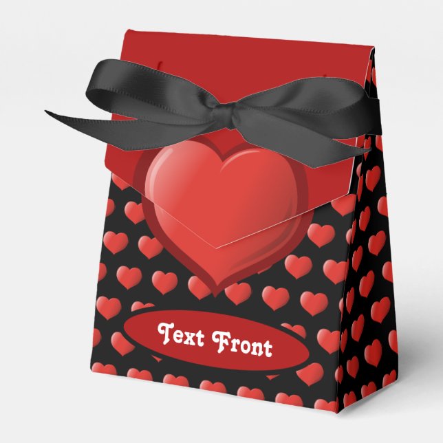 Caja Para Regalos Icono de corazón 3D (Front Side)