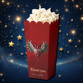 Caja Para Regalos Icono gótico romántico: corazón, rosa, cráneo