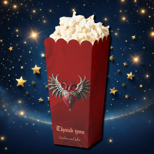 Caja Para Regalos Icono gótico romántico: corazón, rosa, cráneo