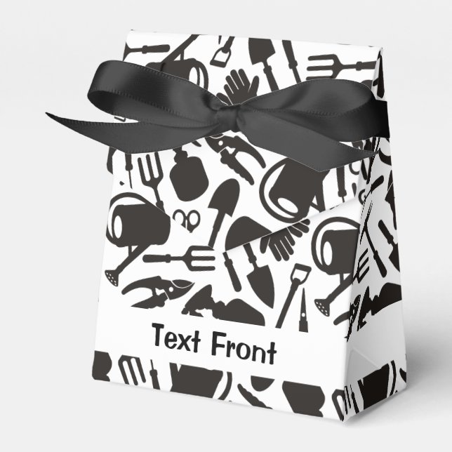 Caja Para Regalos Iconos de jardinería Silhouettes (Front Side)