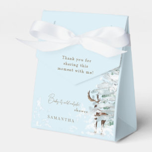 Caja Para Regalos Icy Blue Woodland Baby hace frío afuera
