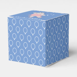 Caja Para Regalos illusima Ballet Hippo Balloon Pattern Blue