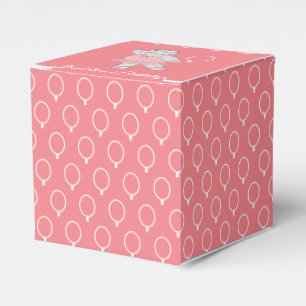 Caja Para Regalos illusima Ballet Hippo Balloon Pattern Peach