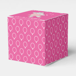 Caja Para Regalos illusima Ballet Hippo Balloon Pattern Pink