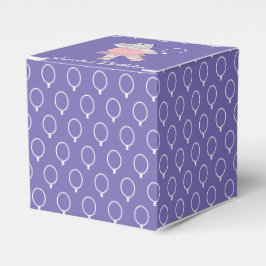 Caja Para Regalos illusima Ballet Hippo Balloon Pattern Purple