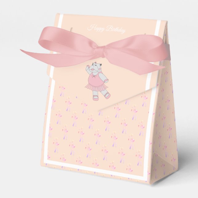 Caja Para Regalos illusima Ballet Hippo Pastel Tulips Gift/ (Front Side)