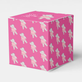Caja Para Regalos illusima Ballet Hippo Pattern Pink Birday Party
