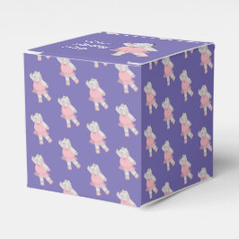 Caja Para Regalos illusima Ballet Hippo Pattern Purple Birday