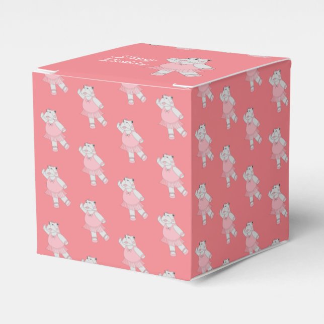 Caja Para Regalos illusima Ballet Hippo Peach Birday Gift Box/ (Costado Anverso)
