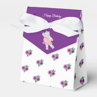 Caja Para Regalos illusima Ballet Hippo Pequeñas Rosas Moradas Regal