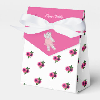 Caja Para Regalos illusima Ballet Hippo Pequeñas Rosas Rosadas Regal