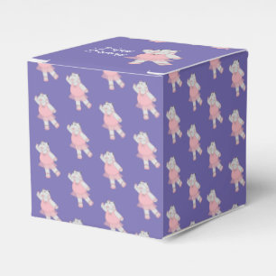 Caja Para Regalos illusima Ballet Hippo Purple Birthday Gift Box/