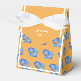 Caja Para Regalos illusima Blue Golden Rosa Regalo de cumpleaños/ Fa