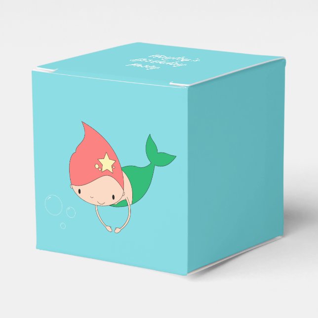Caja Para Regalos illusima Cotton Candy Mermaid (Costado Anverso)